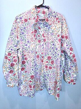 NWOT Tog Shop Floral Button Down Shirt Size 2X
